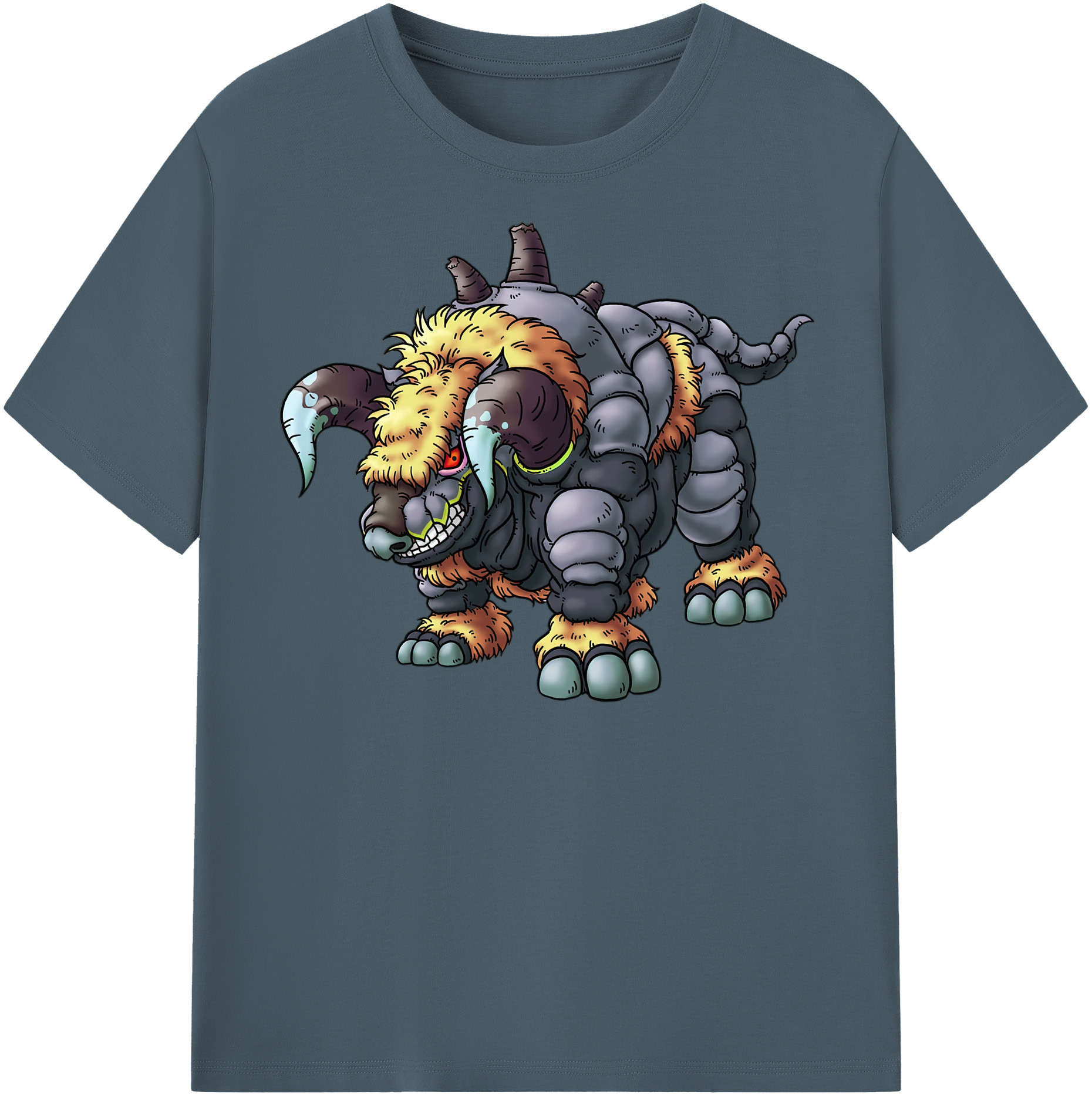 （画像用） ドラゴンクエスト Doragon Kuesuto Dragon Quest 綿100％半袖Tシャツ（フロントプリント）